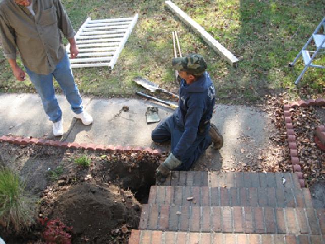 Dennis Digging Hole