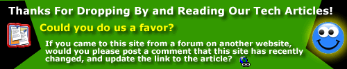 Please let people know our tech articles and links have updated